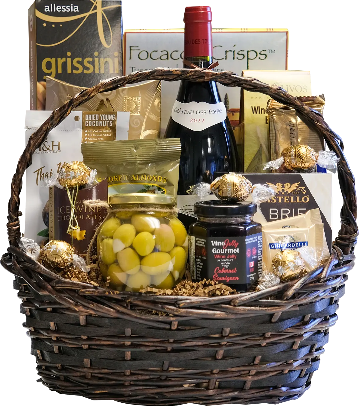 Basket of various goodies